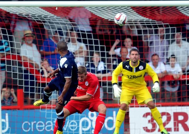 Millwall score the first goal against Crawley (Pic by Jon Rigby)