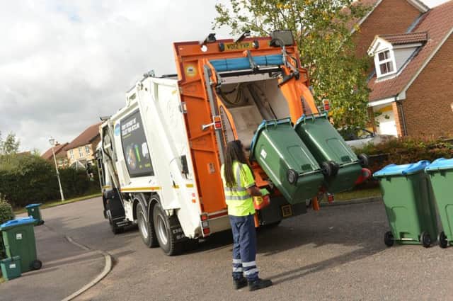 Refuse / recycling collection by binmen