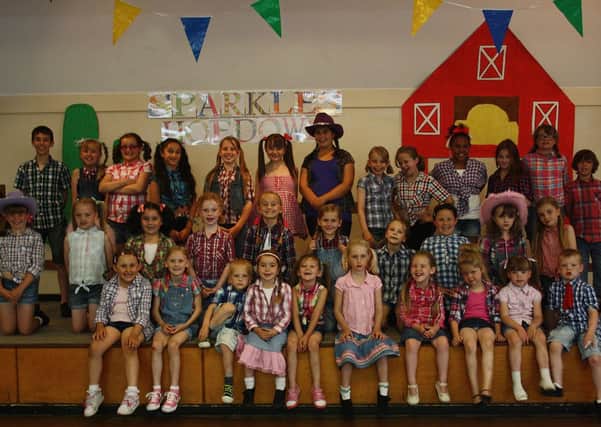 Children from the Sparkles variety club, in Wick, at their Hoedown show