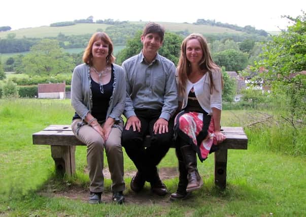 Ann Feloy, Chris Hare and Emily Longhurst are Emily and the Hares