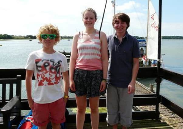 Junior racers enjoying sailing action at Dell Quay  Picture by Sam Schmulery