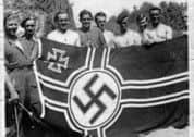 30 AU Men with Nazi flag
