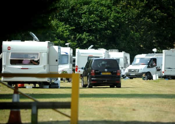 Travellers at Belmont Close recreation ground, Hassocks