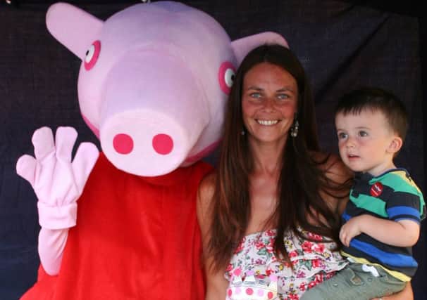 Families had their chance to meet Peppa Pig