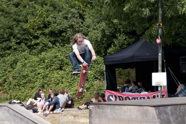 Action from the Skate Jam