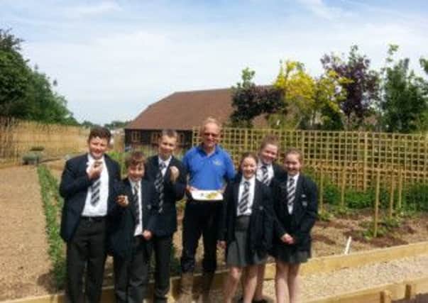 Students at Tanbridge House School in Horsham recently paid a visit to Newbridge Nurseries in order to learn the value of growing your own