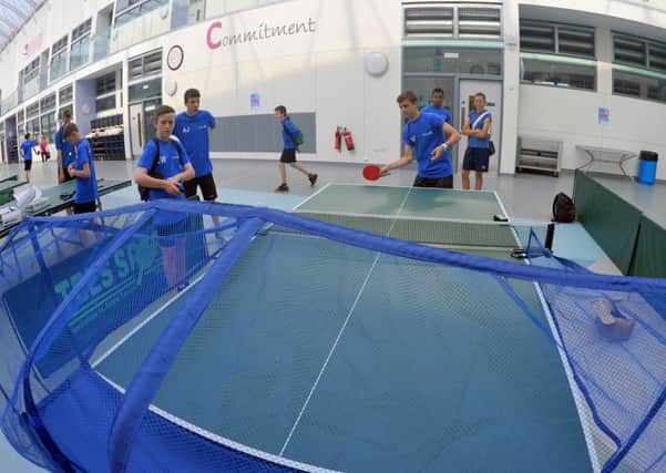 A new table tennis programme has been launched at Bexhill High School. Picture by Steve Hunnisett (eh31001b)
