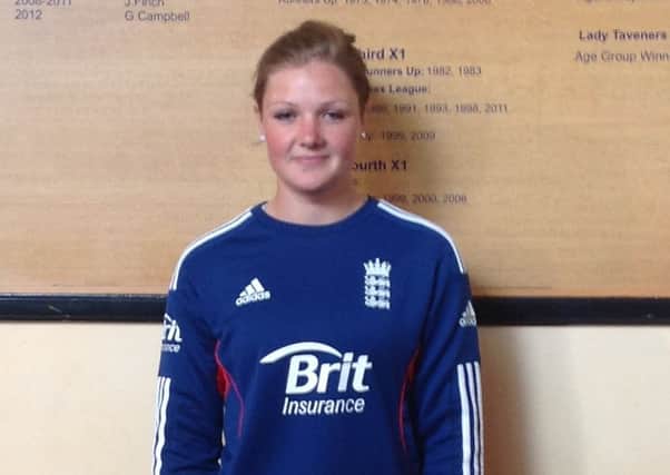 Hastings Priory cricketer Carla Rudd played for the England women's academy team
