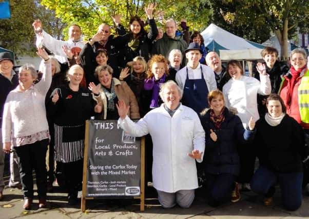 Pictured here, some of the local producers on Horsham Markets.