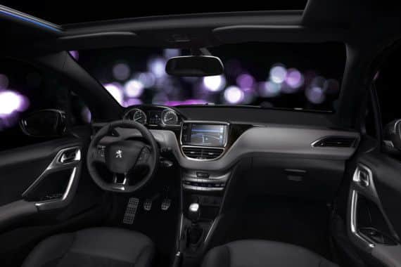 Interior of the Peugeot 208 XY