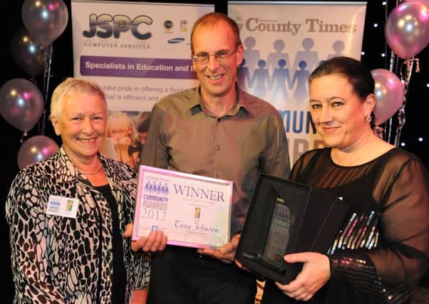 JPCT 20-11-12 S12470290X Horsham. West Sussex County Times. Community Awards 2012. Tony johnson, Good Sport -photo by Steve Cobb