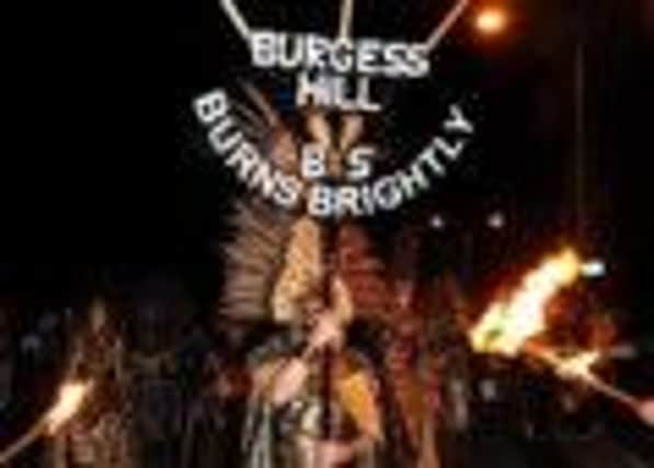 Burgess Hill Bonfire Society on parade