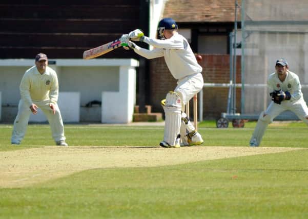 Action from Bexhill's win over Eastbourne in June's reverse fixture.