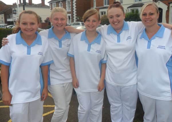 Joanna Watt, Darby Thomas, Alice Phillimore, Kira Donno, Lyndsey Jamison, all of whom represented the Sussex under-31 team