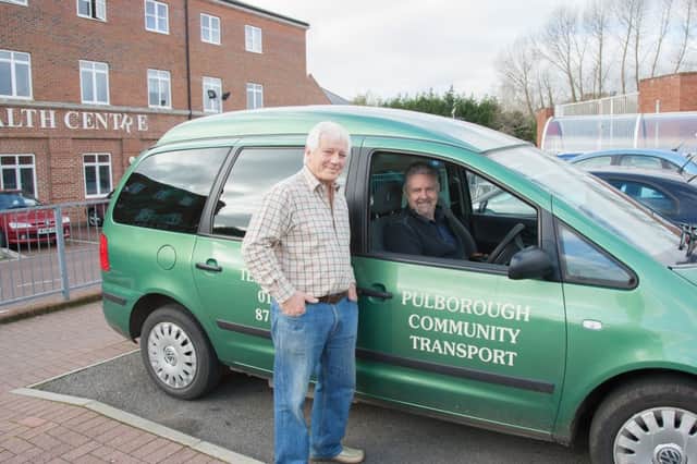 From left, Michael Clenshaw and Peter Jones, a 'Green Goddess' driver