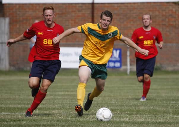 Byron Napper scored his first Horsham goal. Picture by John Lines