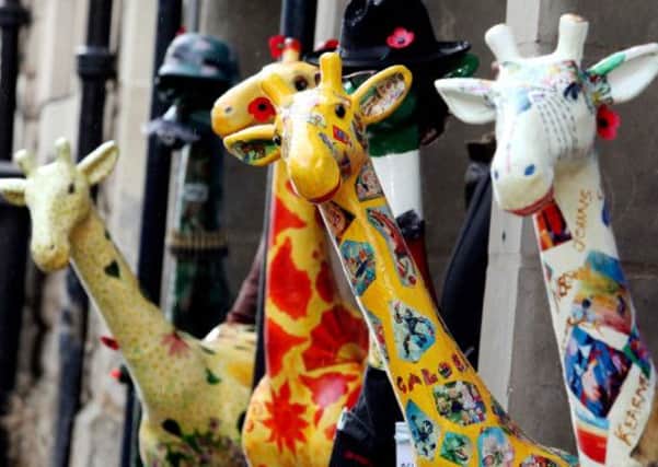 Horsham Rotary's giraffe trail is set to come to Horsham in October. Picture courtesy of www.deadlinenews.co.uk