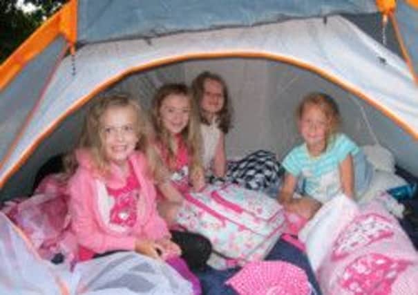 The youngsters enjoy their camp