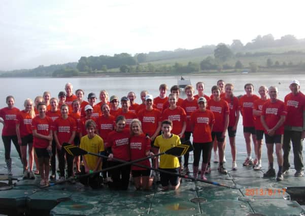 sponsored rowers Ardingly Reservoir