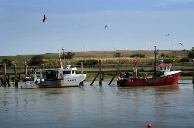 Fishing boats in Rye Harbour. 21/8/13