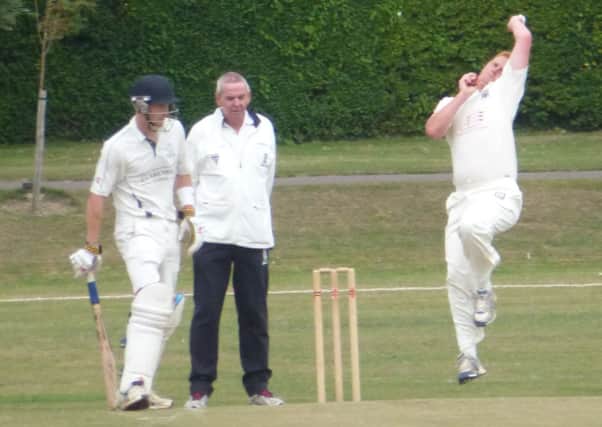 Andrew Williams charges in for Bexhill against Crowhurst Park last weekend. Picture by Simon Newstead