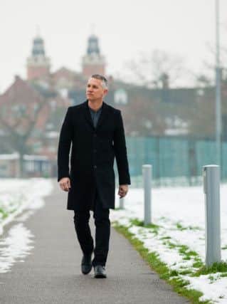 Gary Lineker spends a day at Christs Hospital finding out his ancestor Thomas Billingham who was a scholar at the School. picture by Toby Phillips