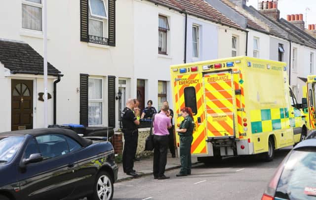 The scene, in Orme Road, Worthing. Picture by Eddie Mitchell