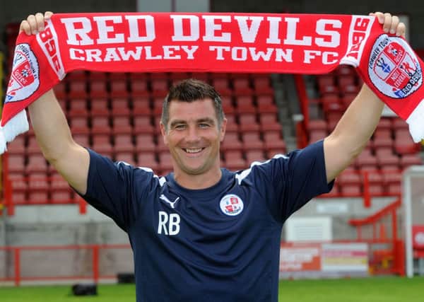 Richie Barker the  Crawley Town Manager (Pic by Jon Rigby)