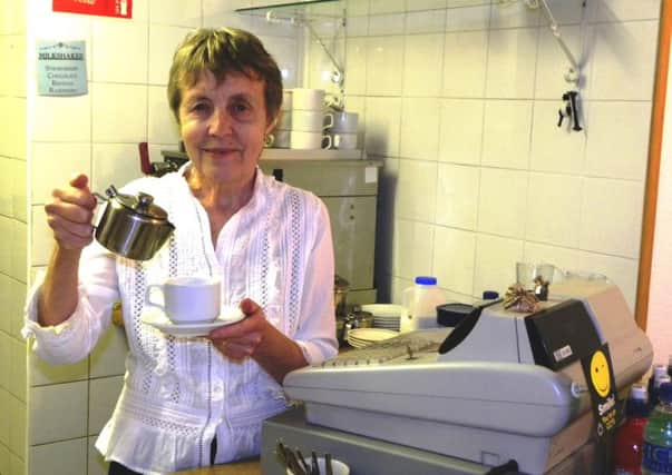 Yvonne McBride, retiring from Macsnacks café