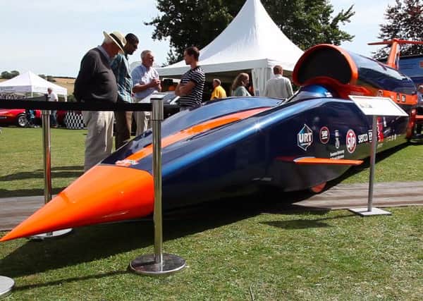Supersonic motoring marvel the Bloodhound SSC at Burpham