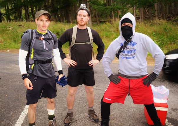 Shaun, Toby and William taking on the Three Peaks challenge