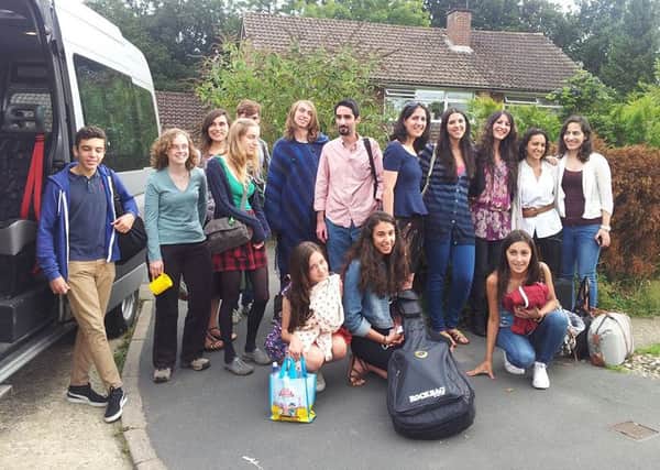 Young people leaving for the London Youth Conference