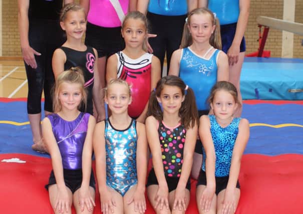 Some of the Arun gymnasts who shone at the club's latest outing