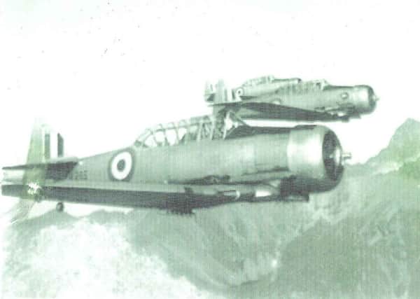 RAF Harvards over Mount Kenya