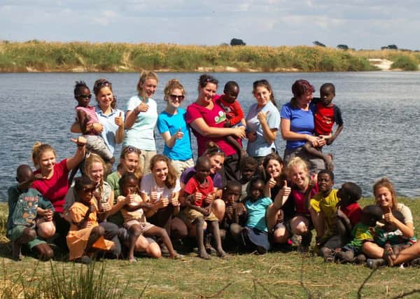 Farlington pupils in Zambia