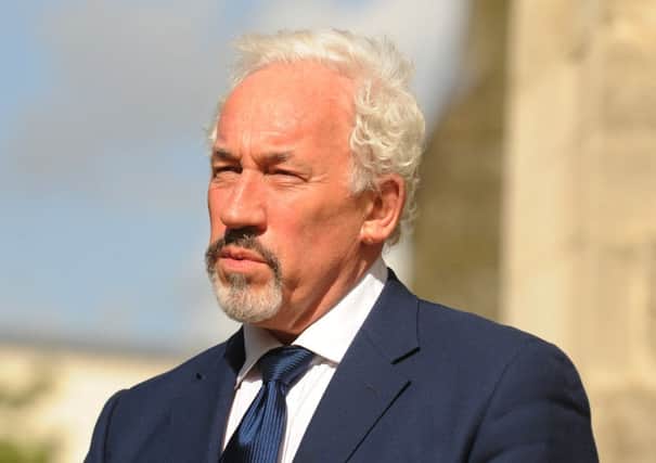 Simon Callow at the memorial service for Patrick Garland

Picture by Louise Adams C131282-3 Chi Patrick Garland