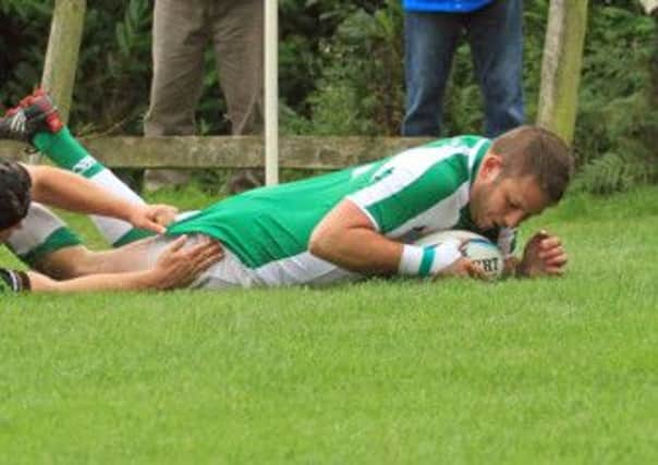Rob Grantham-Hill scored a late Horsham try on Saturday