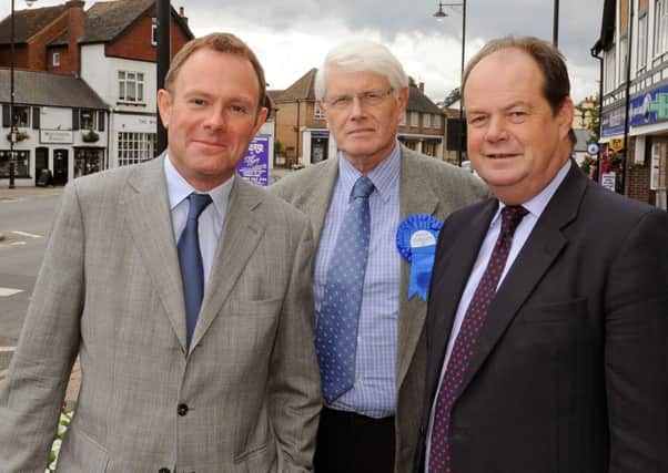 JPCT 180913 Winner Philip Circus with MPs Nick Herbert and Stephen Hammond. Photo by Derek Martin