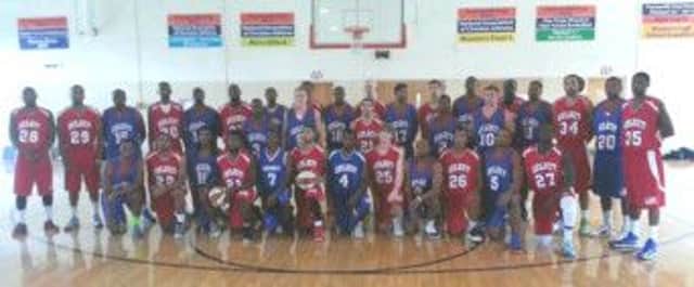 The USA Select basketball squad which is set to take on the Bexhill Giants