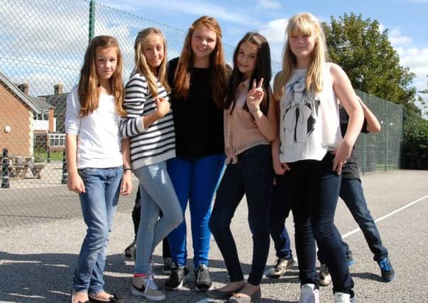 Students enjoyed a change from their uniforms at Shoreham College for Jeans for Genes Day