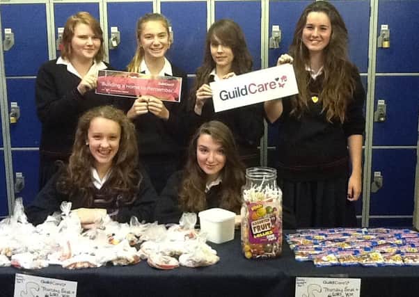 Davison High School girls are supporting the Guild Care appeal