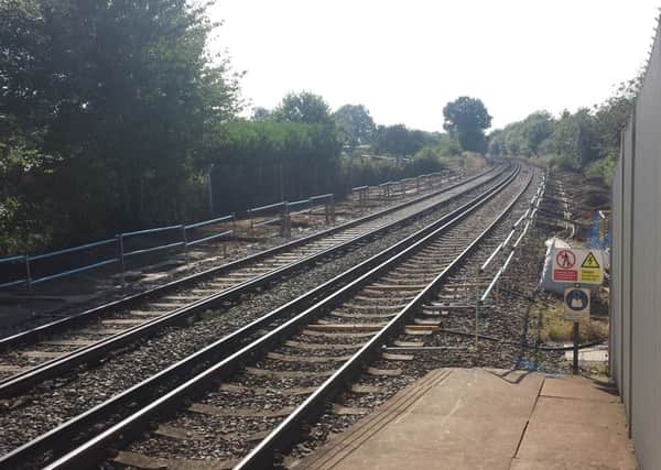 Work has started on lengthening the platforms at Littlehaven Railway Station (JJP).