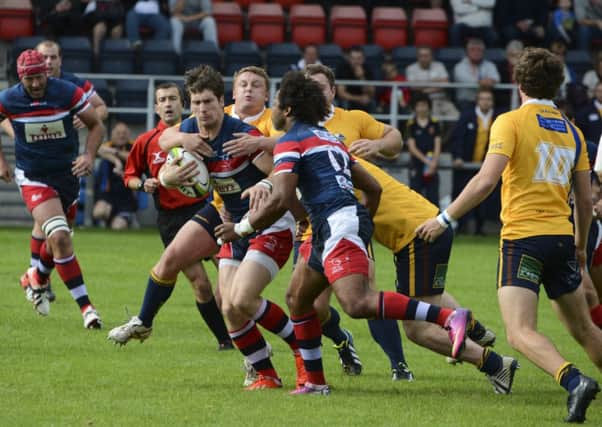 Raiders in action at Doncaster Knights