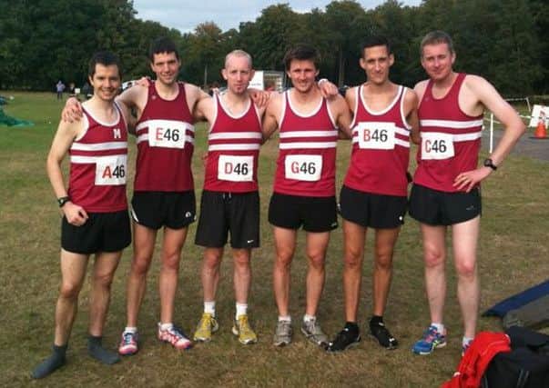 harriers from left Captain Tom Mullen, Russ Mullen, Phil Payne, Josh Pewter, Phil Hardaway and Rob Watts.