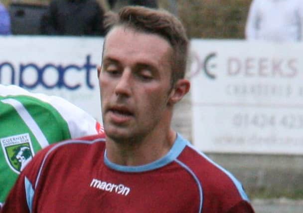 Sean Kelly scored for the second successive game as Hastings United beat Walton Casuals. Picture by Terry S. Blackman