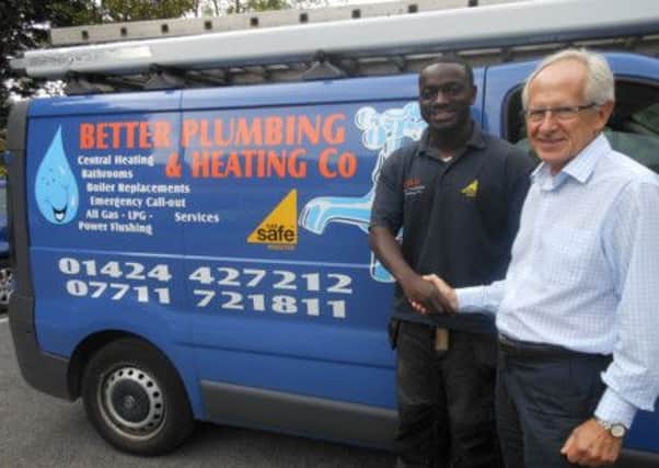 Tim Olorunda, Better Plumbing & Heating and Keir Dellar, Let's Do Business Group