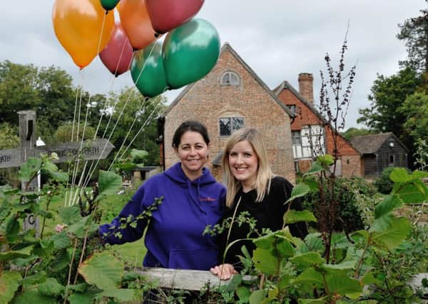 Natural Nurture Nursery.  Tracy Poulton owner of NNN with Alison Kettle from Natwest (photo by James Pike)