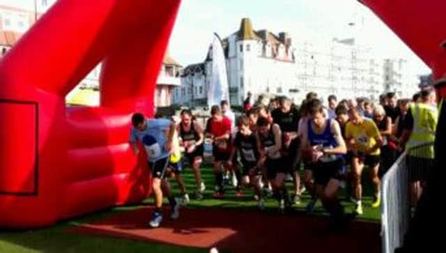 Runners set off in the Bexhill Big 10K. Picture by Simon Newstead