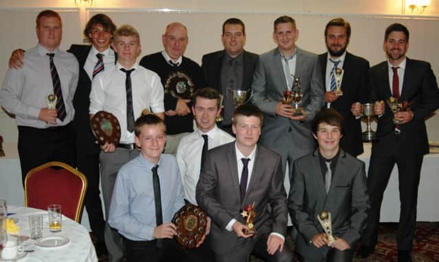 Bexhill Cricket Club's 2013 season award winners. Picture courtesy Andy Hodder