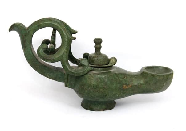 Byzantine bronze lamp